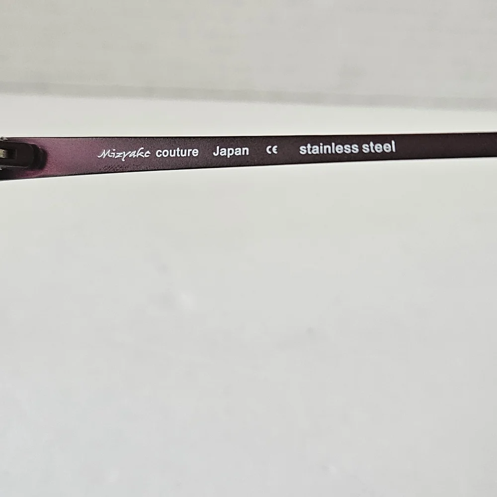 Mizyake Couture MC 4239 purple stainless‎ steel eyeglass frames